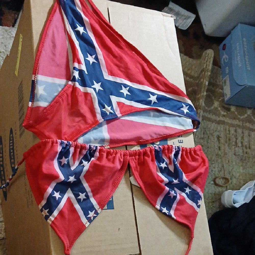 Patriotic Red and Blue Bikini Set